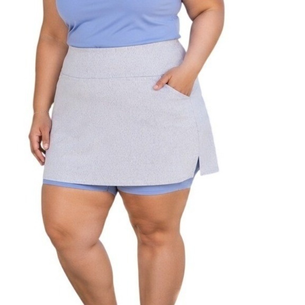 Athletic Performance Golf Skort Heather Gray Women's XXL S.C. & Co.
